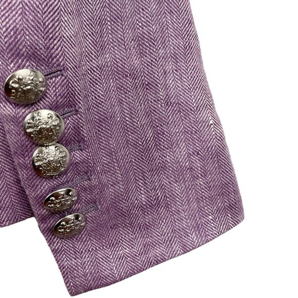 SOLD Veronica Beard Dickey Blazer Miller Lilac Purple Double Breasted Jacket - Picture 15 of 16